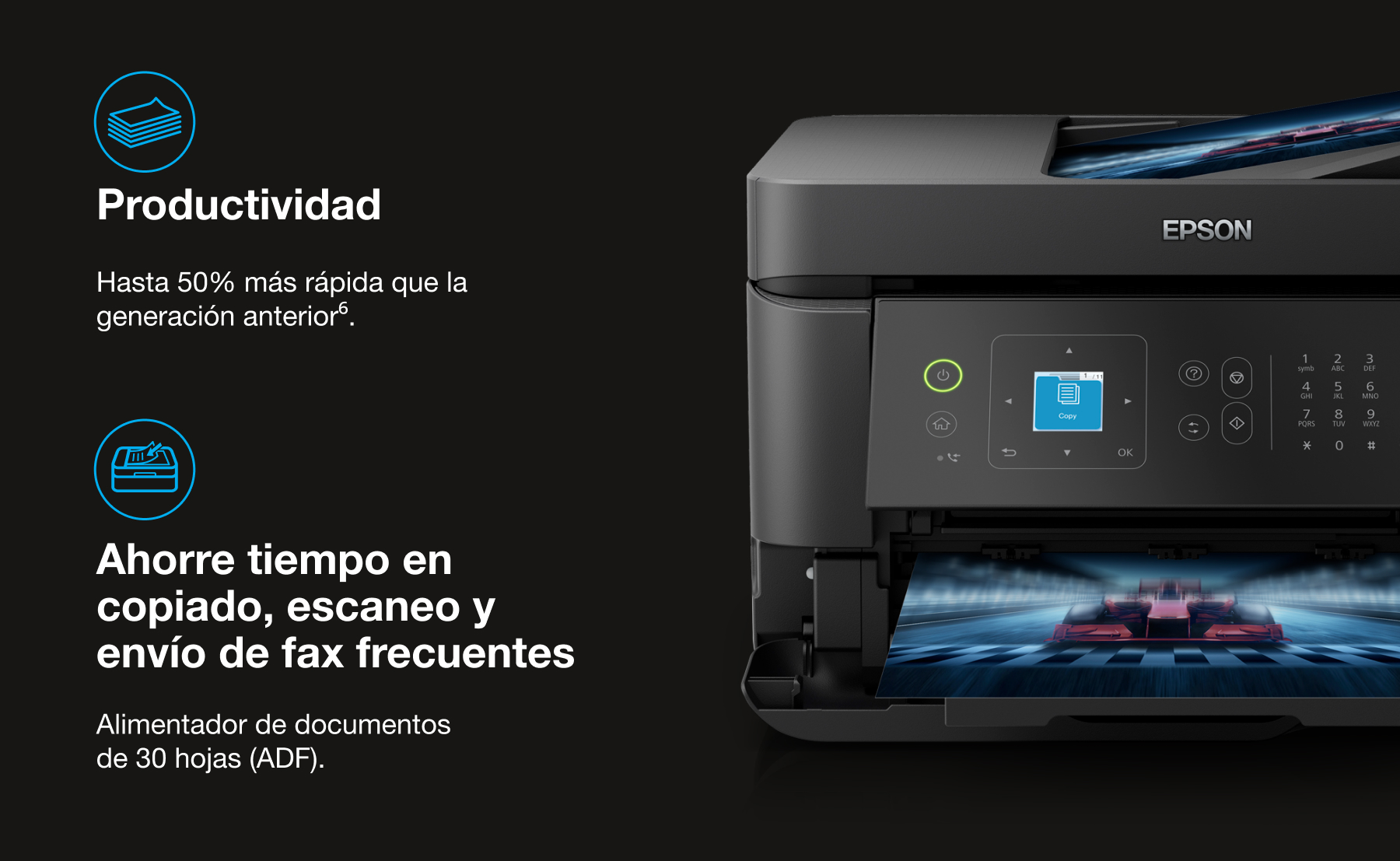 Miniatura 5 de Impresora Multifuncional EcoTank L5590 Wifi/Red/Fax